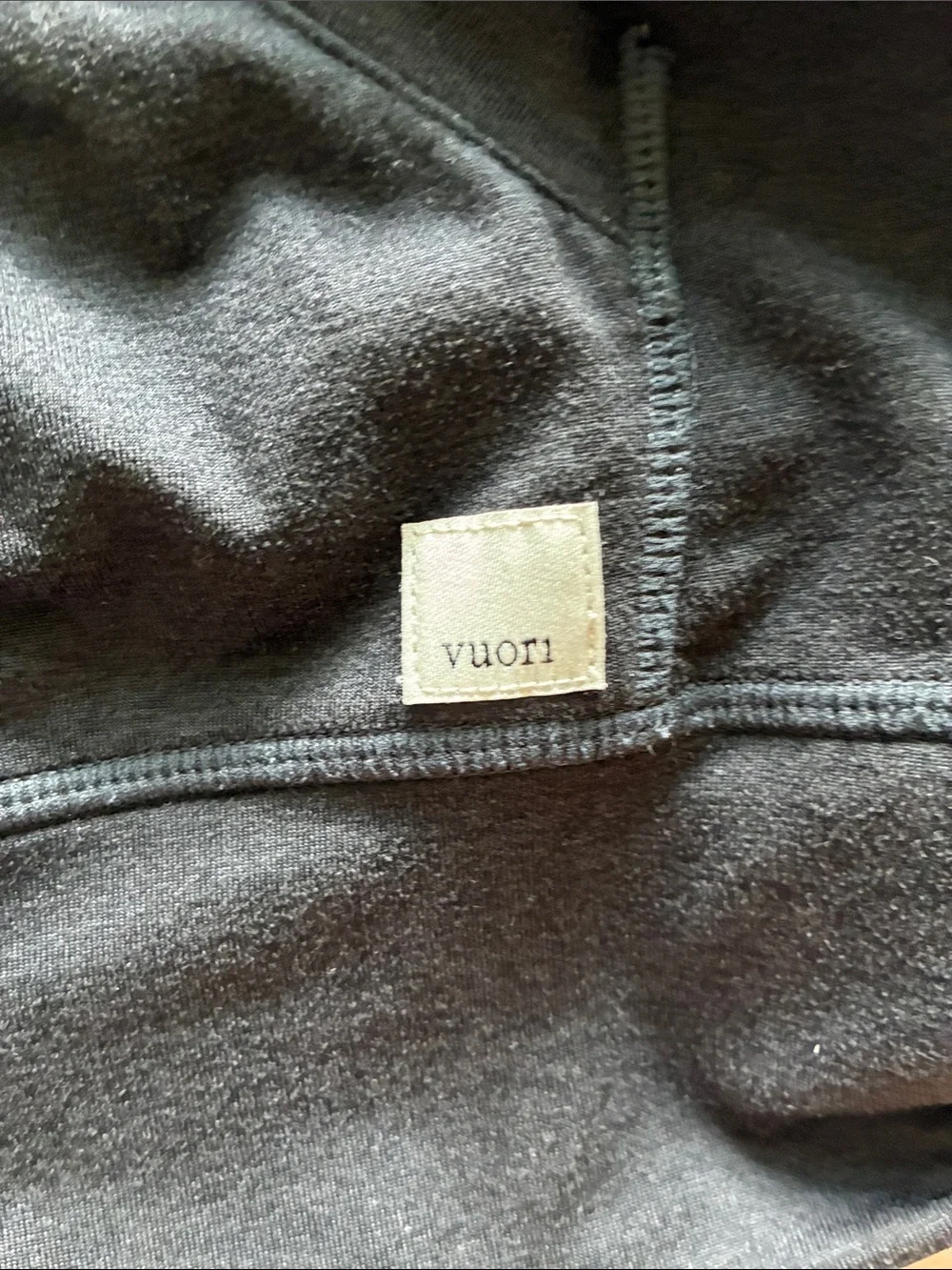 Vuori Black Hooded Half-Zip Performance Pullover